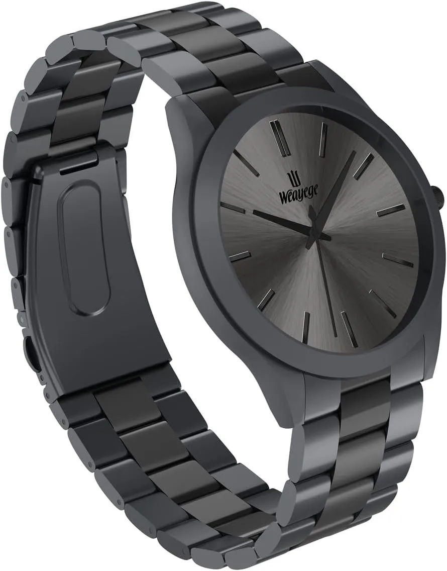 Mens Watches,Classical Stainless Steel Men's Wrist Watches,Fashion Minimalist Business Men's Wrist Watches Luxury Quartz Waterproof Watches Bussiness Watches for Men,Gifts for Men