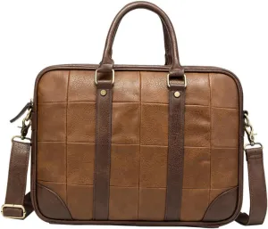 Mikikit Waterproof Briefcase Storage Bag Men's Business Bag Practical Laptop Bag for Business Outdoor Travel Camping Shopping Leisure and Work