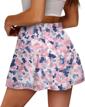Mini Skirt for Women High Waist Skater Skirt Ruffle Slim Skirt Airy Soft Summer Short Skirt Dating Club Party Dress