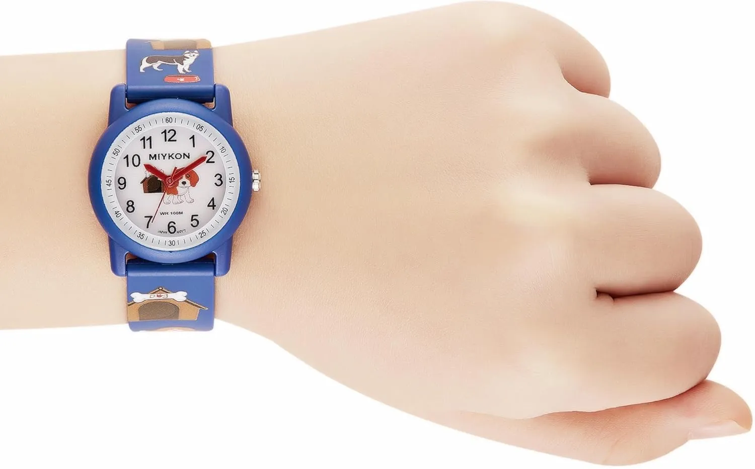 Miykon Kids Watches for Boys and Girls - Educational Time-Telling Gift for Kids Aged 3-15, Toddlers, Preschoolers, and School-Aged Children - Easy to Read Analog Watch, Soft Resin Band, Japanese Quartz, 100M Water Resistant
