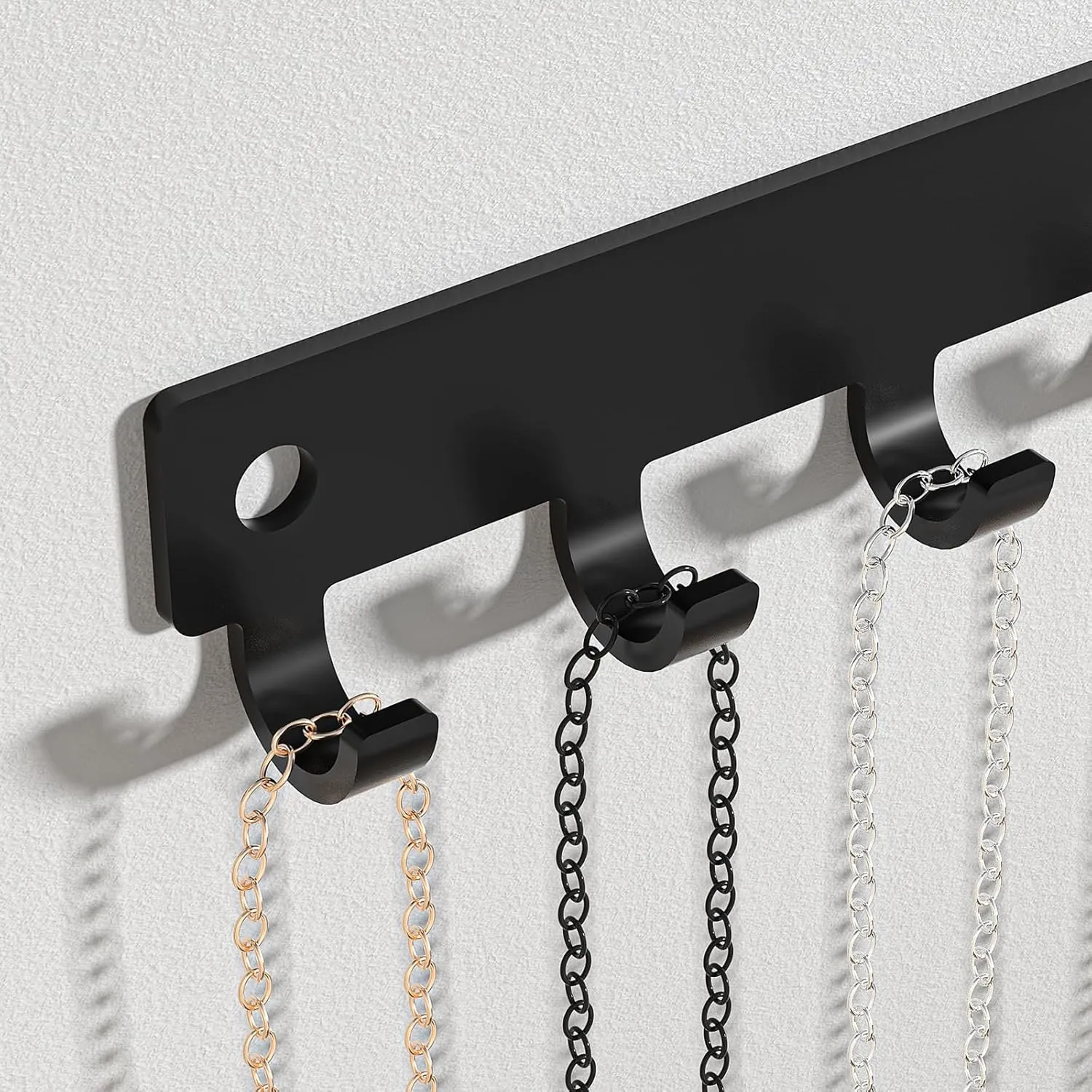 Necklace Holder and Organizer with 12 Hooks - Necklace Hanger for Wall