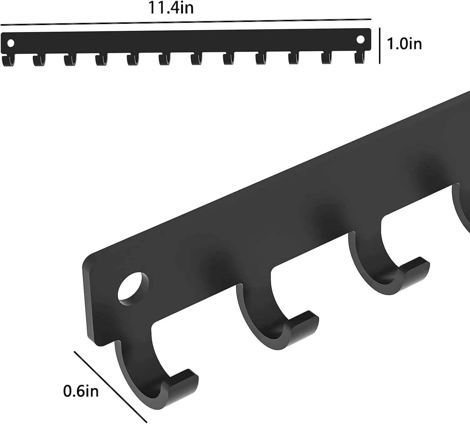 Necklace Holder and Organizer with 12 Hooks - Necklace Hanger for Wall