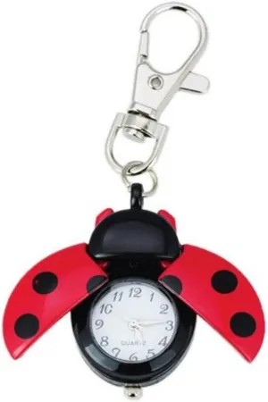 New Absolute Fancy Ladybug Vintage Quartz Animal Keychain Pendant gift