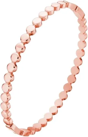 New For Trendy 2025 New Simple Style Titanium Steel Wave Point Design Bracelet Imitation Bead Chain Bangle For Women Light Luxury Jewelry Fashion Accessories Creative Gift