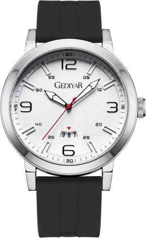 New Men Sports Watch with Quartz Silicone Band Date Display Waterproof Analog Wrist Watches for Mens