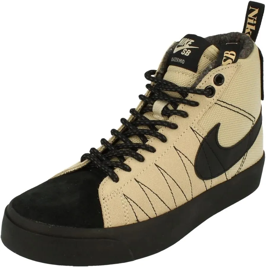 Nike SB Zoom Blazer Mid PRM Mens Trainers DC8903 Sneakers Shoes (UK 4 US 4.5 EU 36.5, Rattan Black 200)
