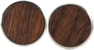 NUOBESTY Luxury Wooden Cufflinks 1 Pair Fashion Accessory Decorative Cufflinks for Men Shirt Buttons