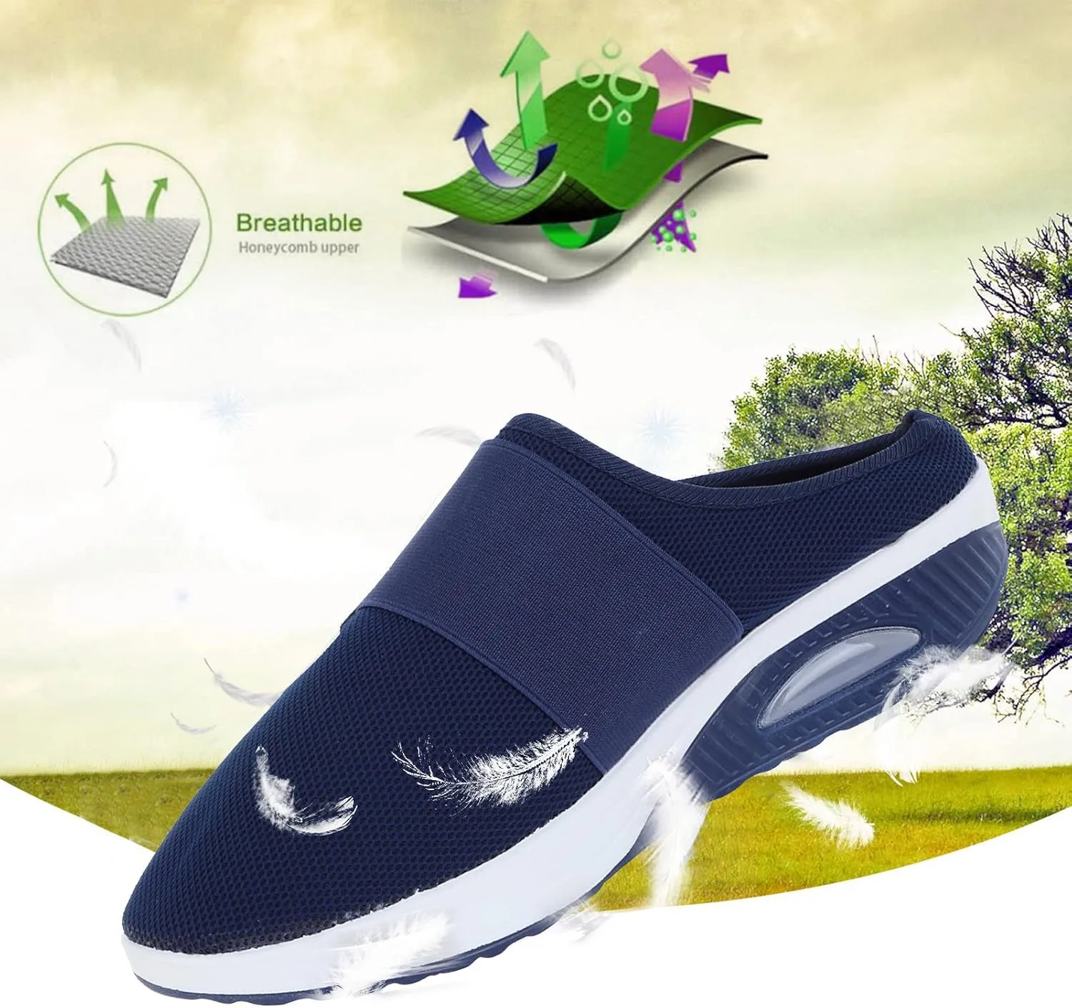 Orthopedic Sandals for Women Arch Support Diabetic Sandals Summer Beach Slippers Slip-On Outdoor Walking Shoes
