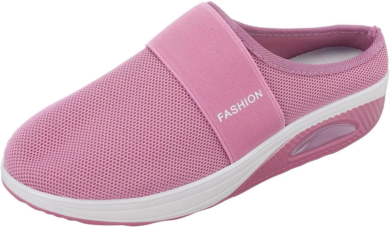 Orthopedic Sandals for Women Arch Support Sandals Mesh Air Cushion Sandal Breathable Closed Toe Slippers