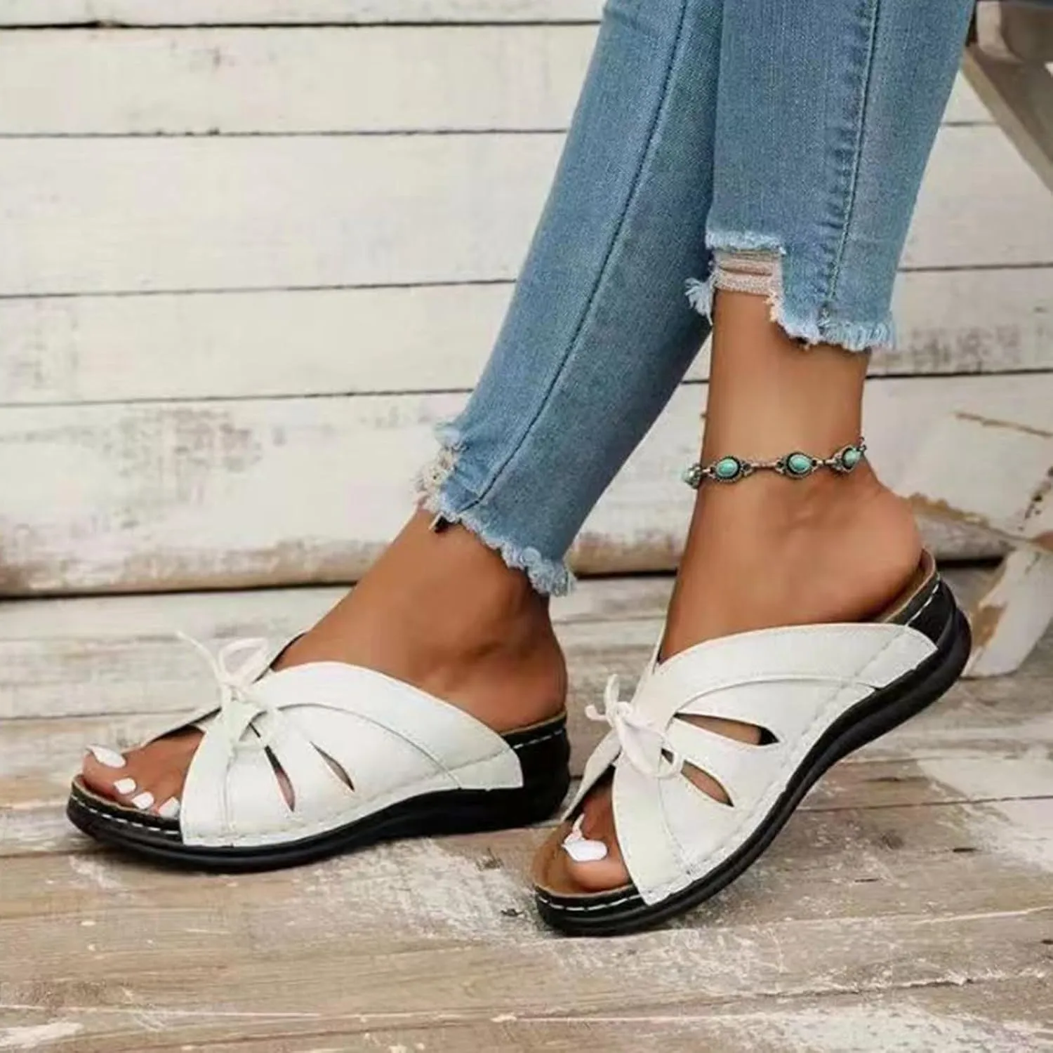 Orthopedic Sandals for Women Arch Support Summer Sandals Recovery Slides Plantar Fasciitis Slippers Walking Shoes2