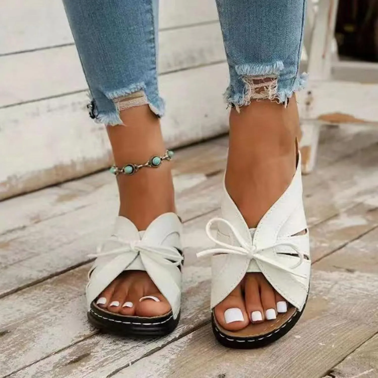 Orthopedic Sandals for Women Arch Support Summer Sandals Recovery Slides Plantar Fasciitis Slippers Walking Shoes2