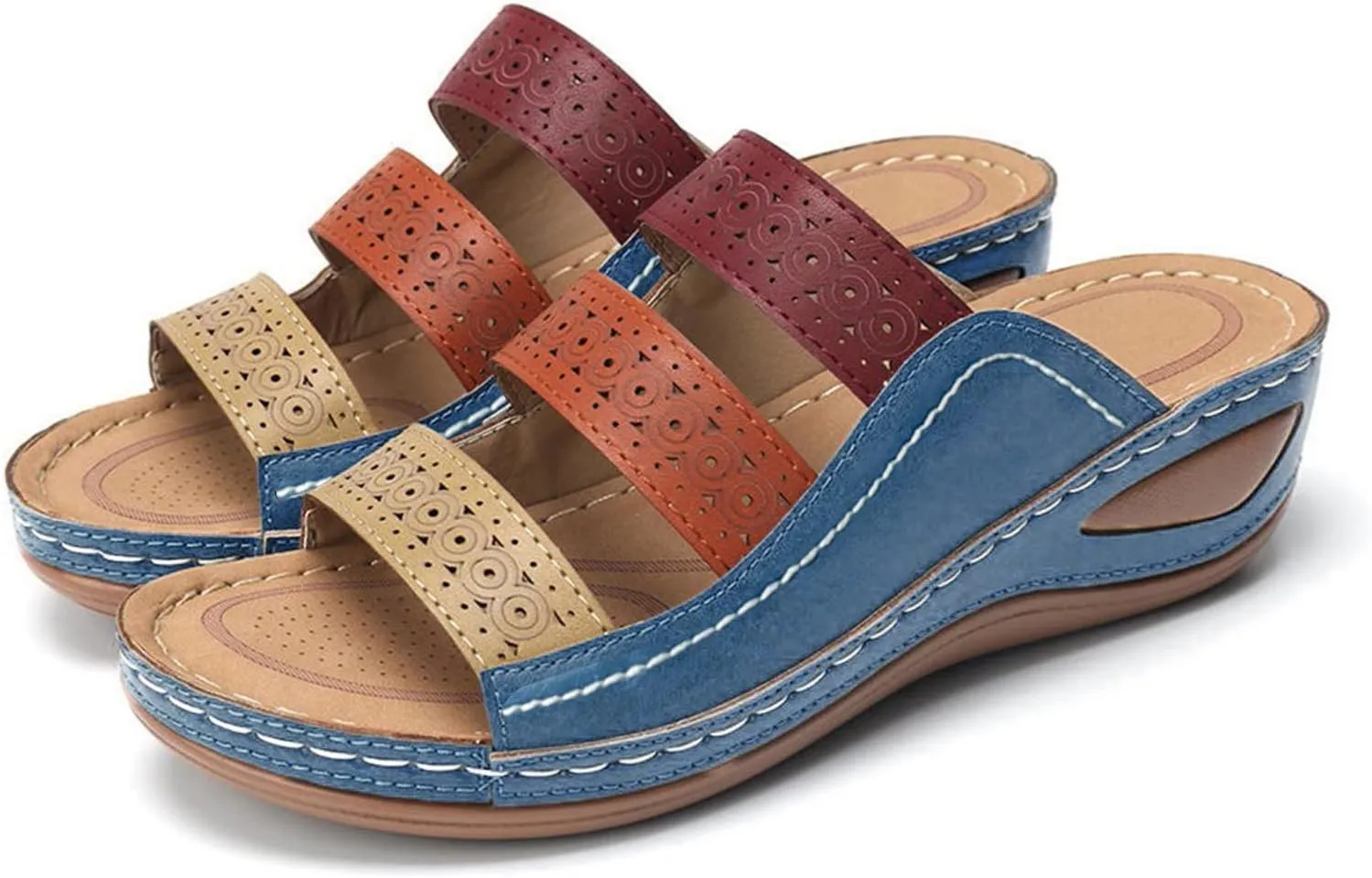 Orthopedic Sandals for Women Orthotic Wedge Sandals Summer Dressy Open Toe Platform Sandals Comfortable Casual Slippers2