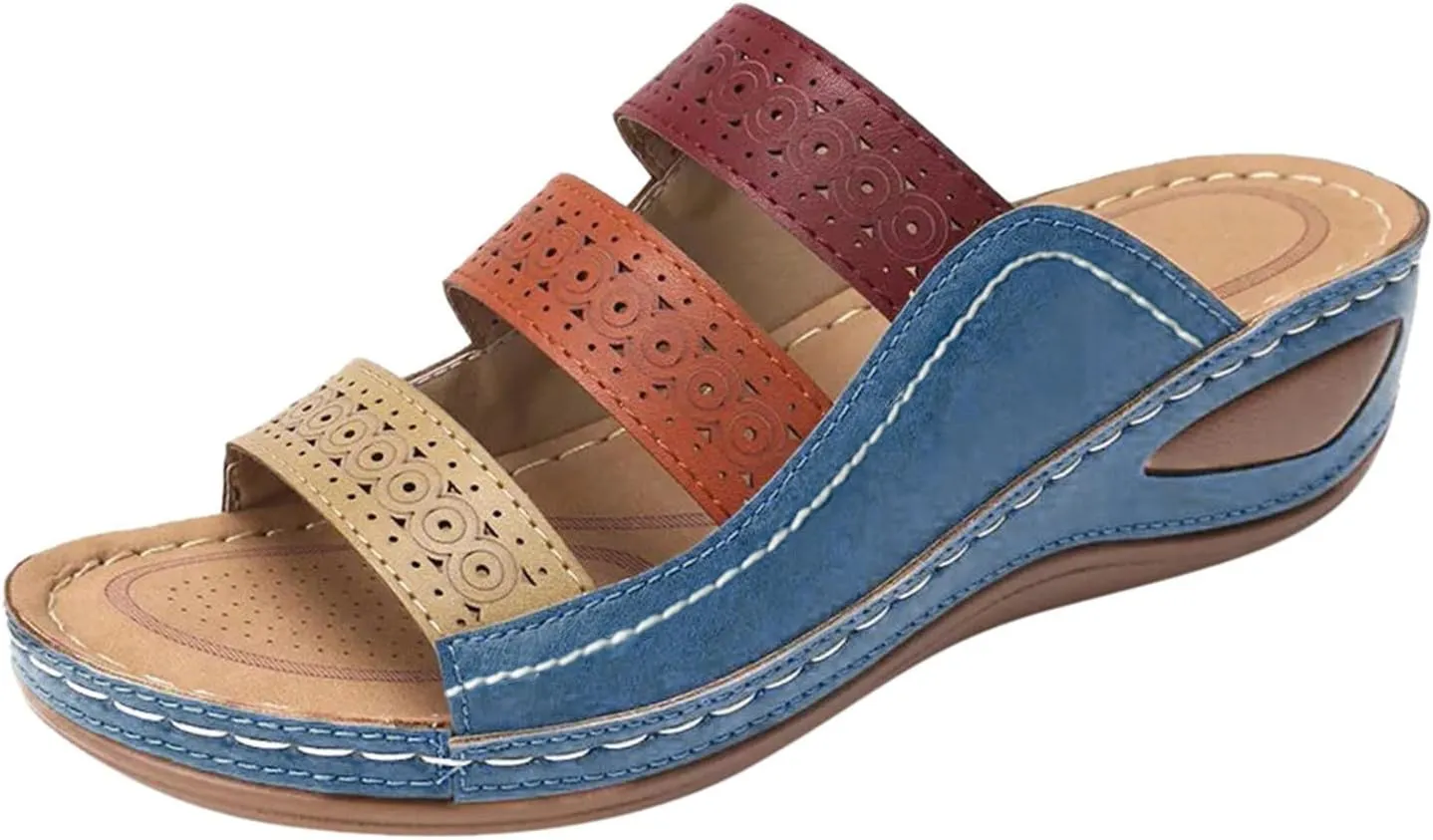Orthopedic Sandals for Women Orthotic Wedge Sandals Summer Dressy Open Toe Platform Sandals Comfortable Casual Slippers2