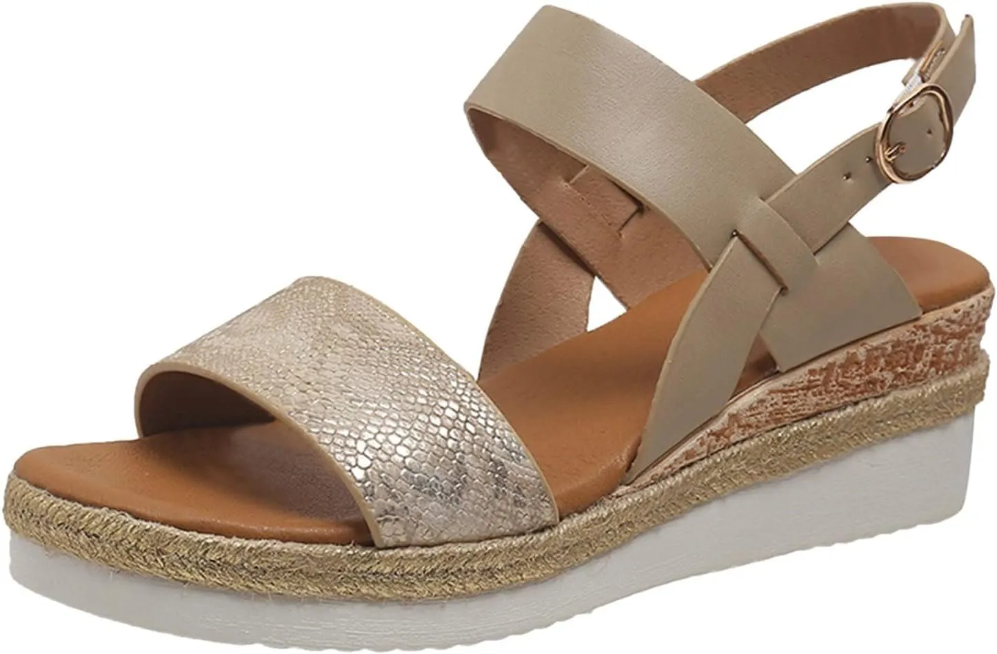 Orthopedic Sandals Wedges Heels for Women Women's Wedge Sandals Comfortable Ankle Strap Dressy Casual Platform Dress Shoes with Arch Support for Women