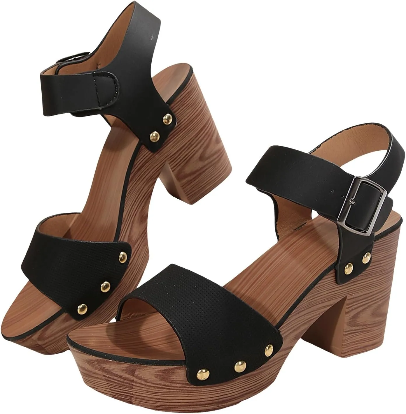 Orthopedic Wedge Sandals For Women High Heel Ankle Strap Comfortable Dress Sandal Dressy Party Fashion Shoes with Arch Support