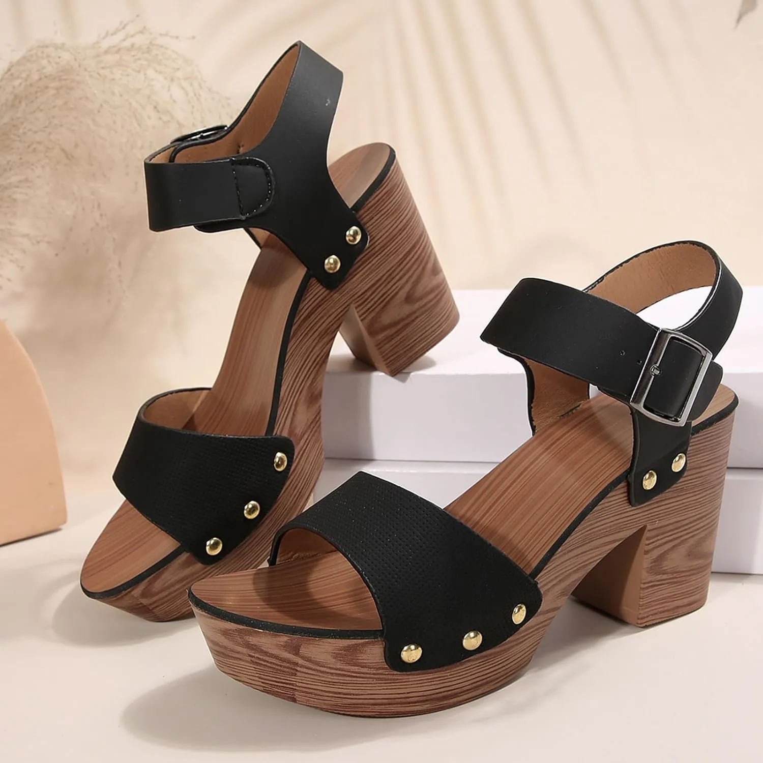 Orthopedic Wedge Sandals For Women High Heel Ankle Strap Comfortable Dress Sandal Dressy Party Fashion Shoes with Arch Support