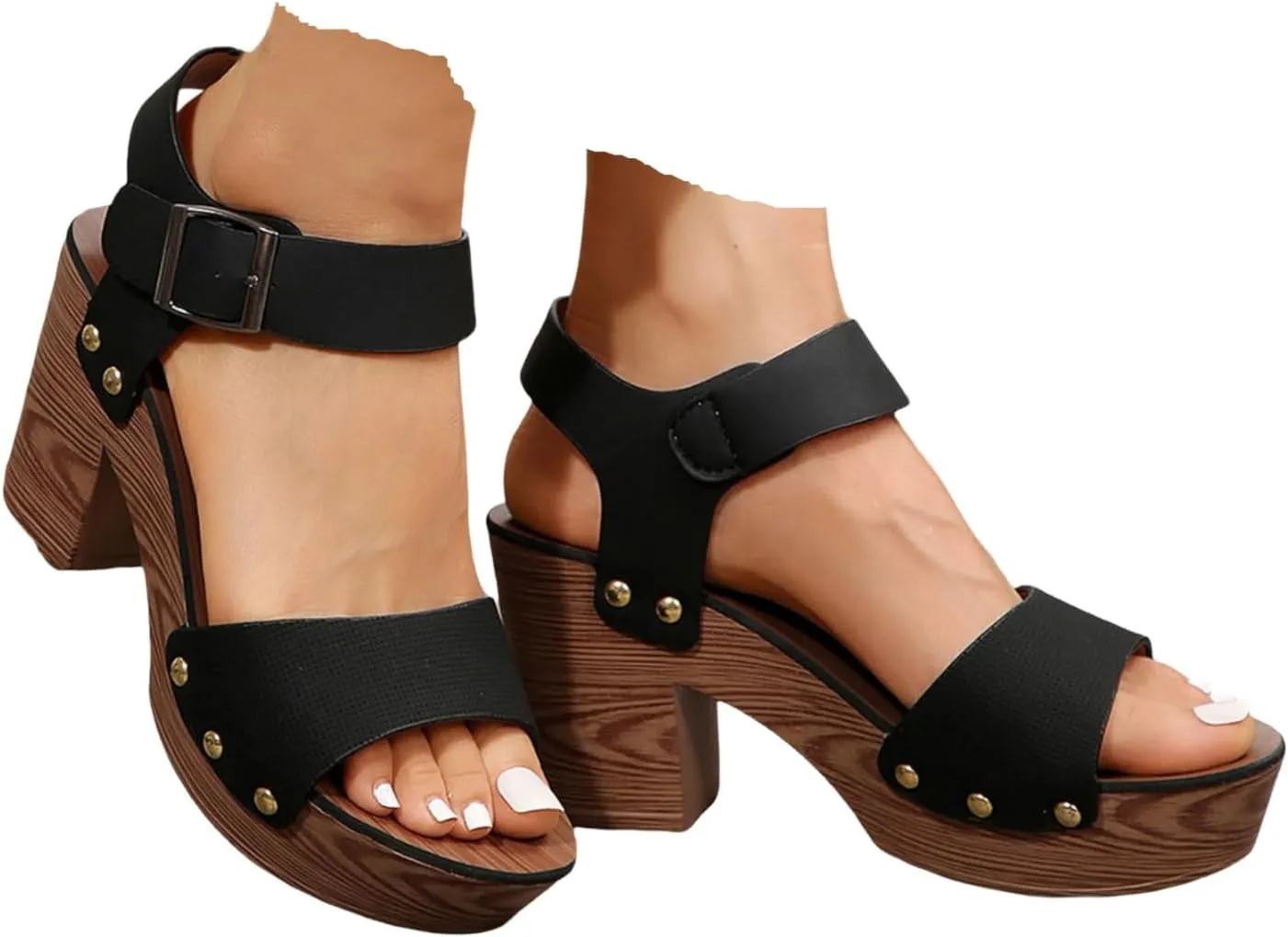 Orthopedic Wedge Sandals For Women High Heel Ankle Strap Comfortable Dress Sandal Dressy Party Fashion Shoes with Arch Support