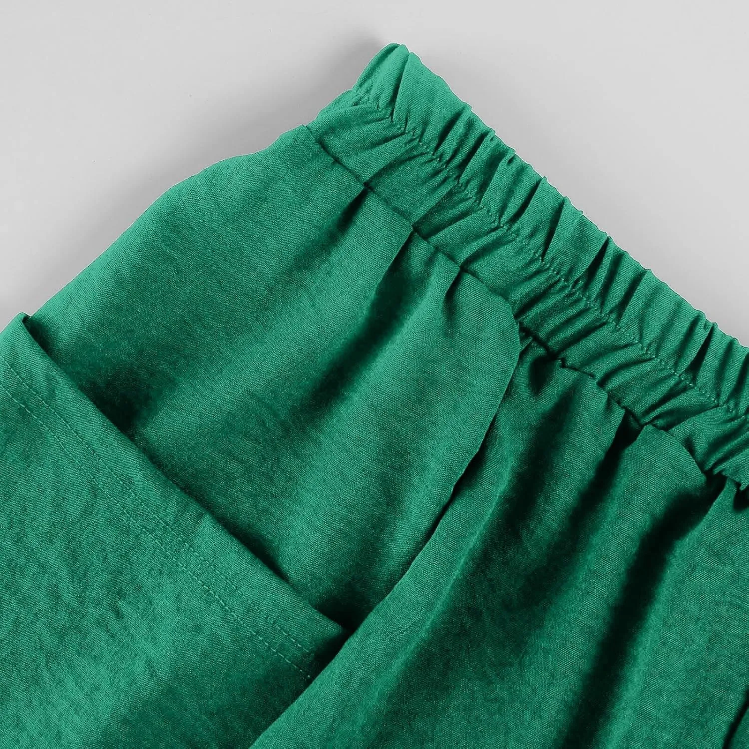 Pants for Women 2024 High Elastic Waist Plus Size Wide Leg Trousers Lounge Pants with Pockets, Small-5X-Large