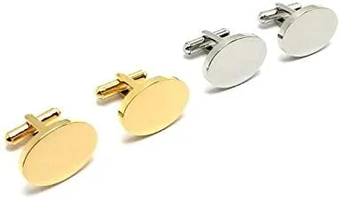 Personalized Cufflinks for Men,Stainless Steel Name Initial Letter Custom Engraved Cufflinks for Groom,Silver Oval Wedding Cufflinks,Customized Cufflink for Dad,Husband,Friends,Boyfriend