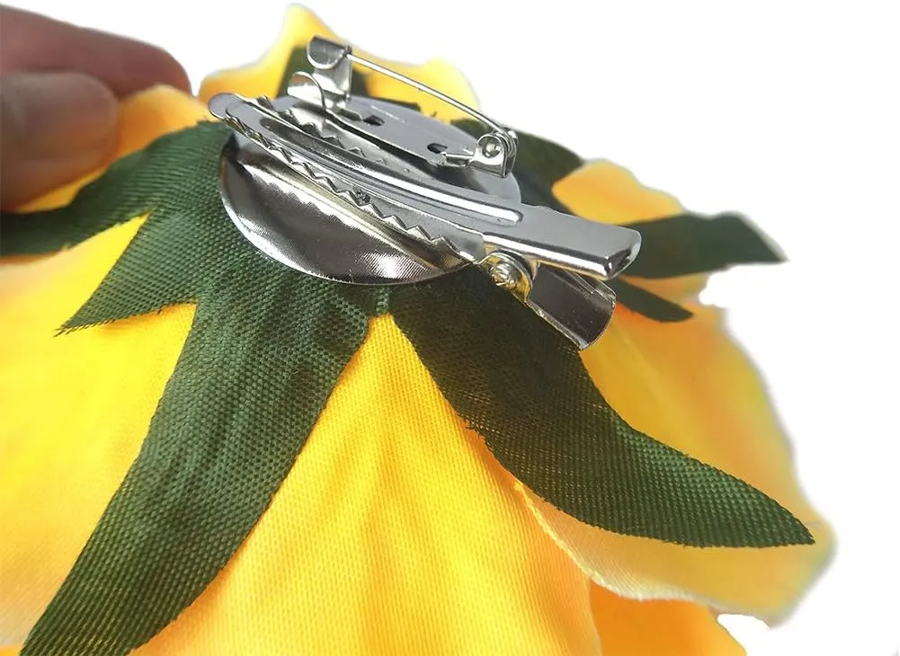 Pingyongchang Rose Hairpin Flamenco Dancer pin Flower Brooch, Brooch Hairpin use Rose