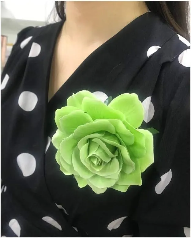 Pingyongchang Rose Hairpin Flamenco Dancer pin Flower Brooch, Brooch Hairpin use Rose