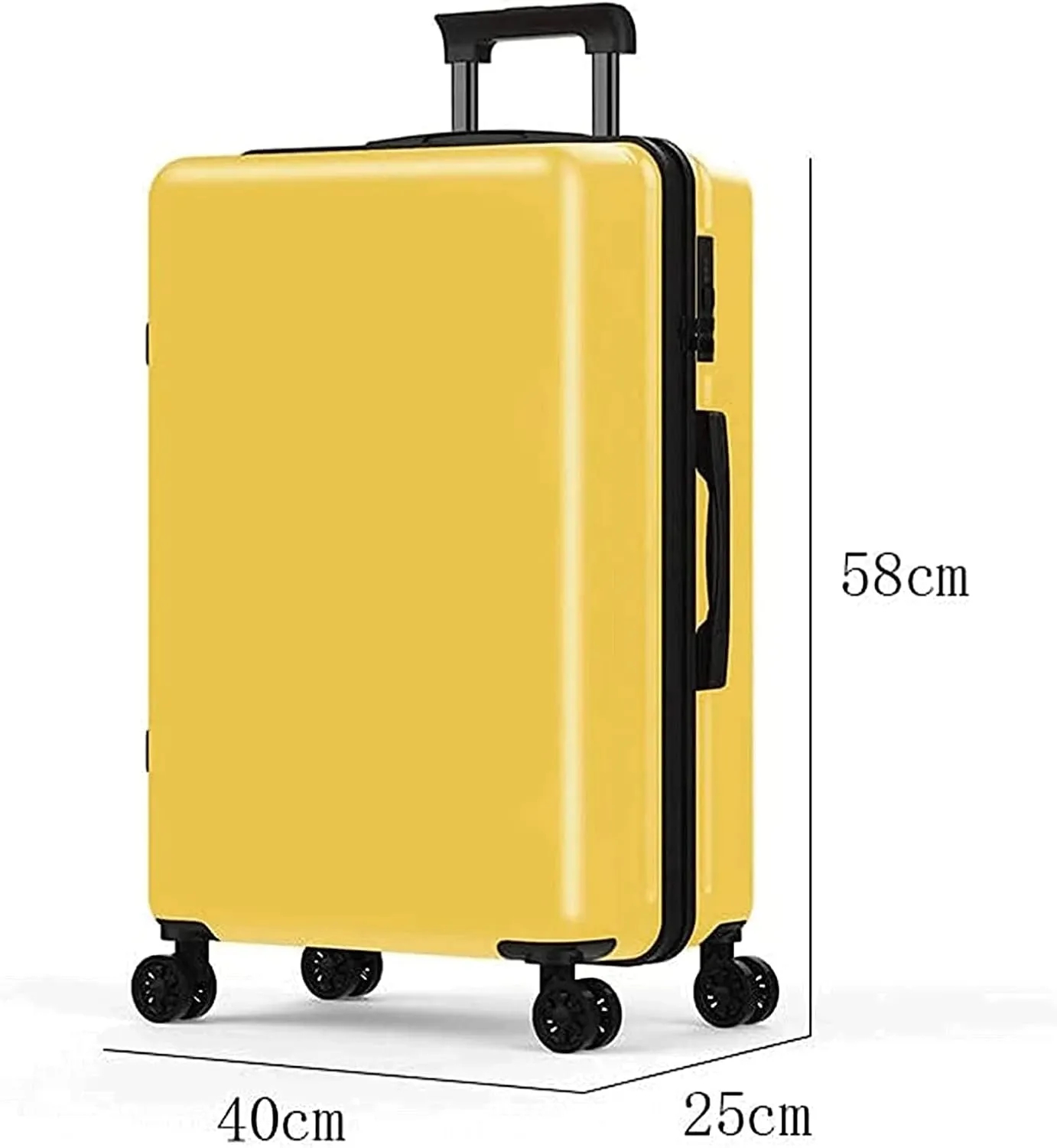 POCHY practical Luggage Suitcases With Wheels Portable Hard Shell Luggage Security Combination Lock Suitcases Quiet And Smooth Trolley Luggage easy to move