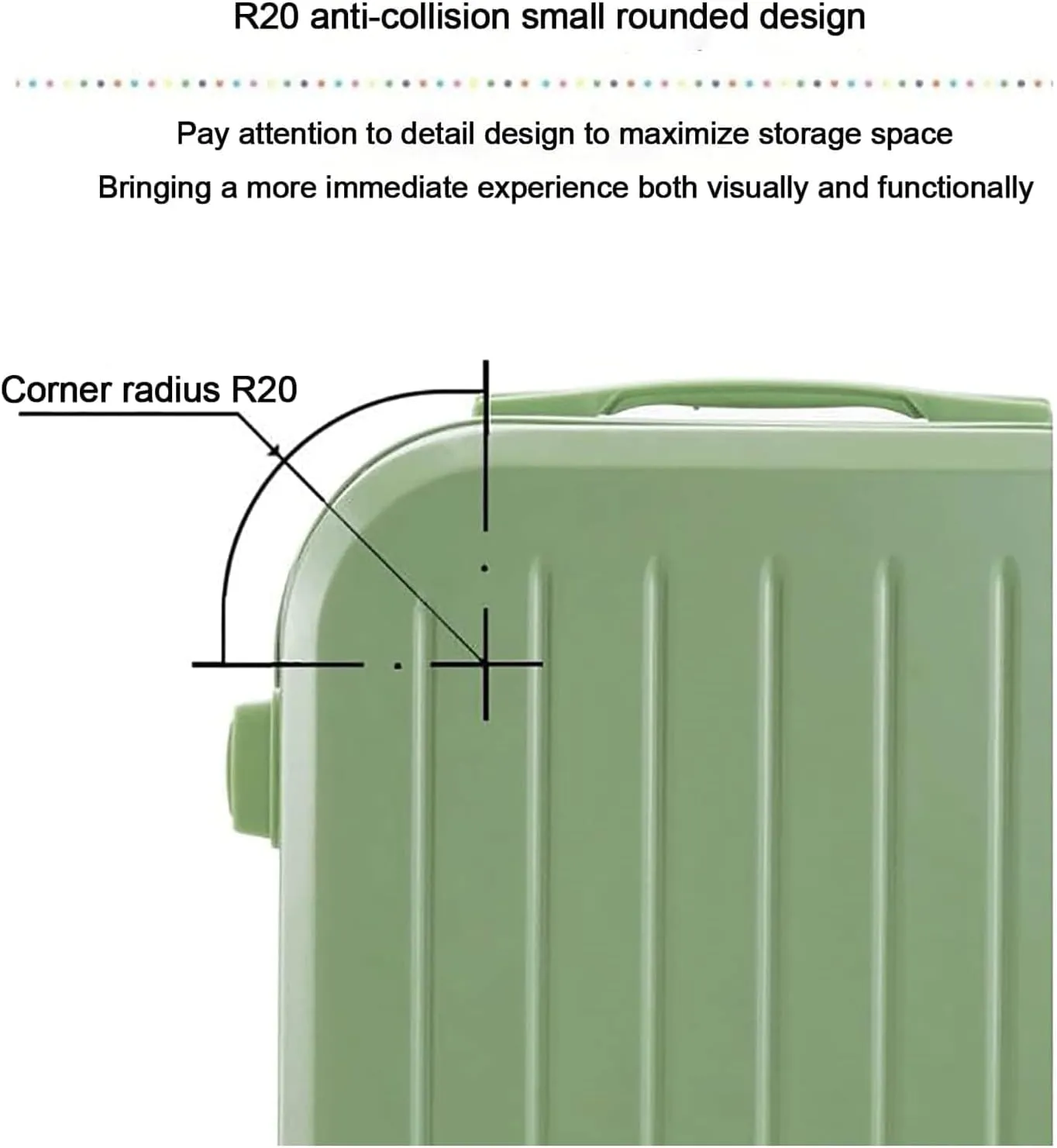 POCHY practical Luggage Suitcases With Wheels Portable Luggage Large Capacity Storage Hard Shell Suitcases Security Combination Lock Carry On Luggage easy to move