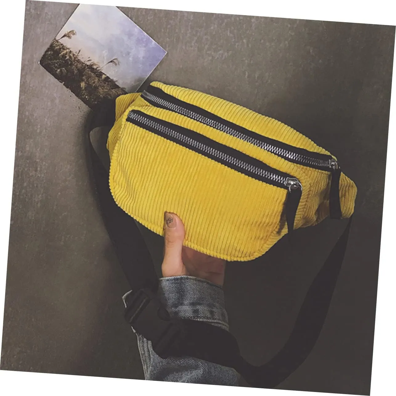 Portable Pouch Crossbody Chest Bag Fashion Waist Pack for Travel Shopping