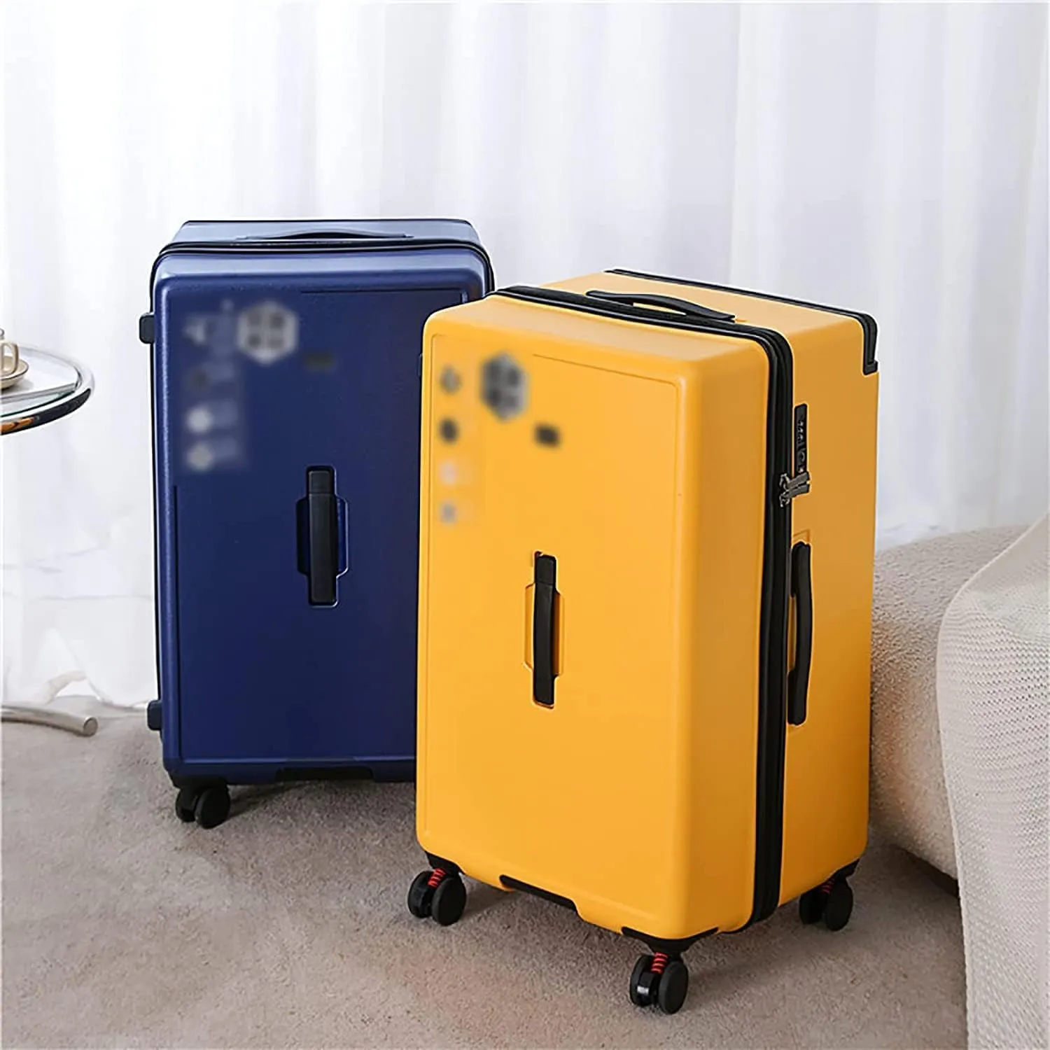 practical Luggage Suitcases With Wheels Large-capacity Luggage Hard Shell Combination Lock Carry On Luggage Fashion Safe Drop-proof Suitcase easy to move