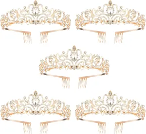 Princess Crown for Women, Crystal Queen Tiaras for Girls Bridal Hair Accessories Gifts for Birthday Wedding Prom, Bridal Party, Pageant, Halloween Christmas Costume