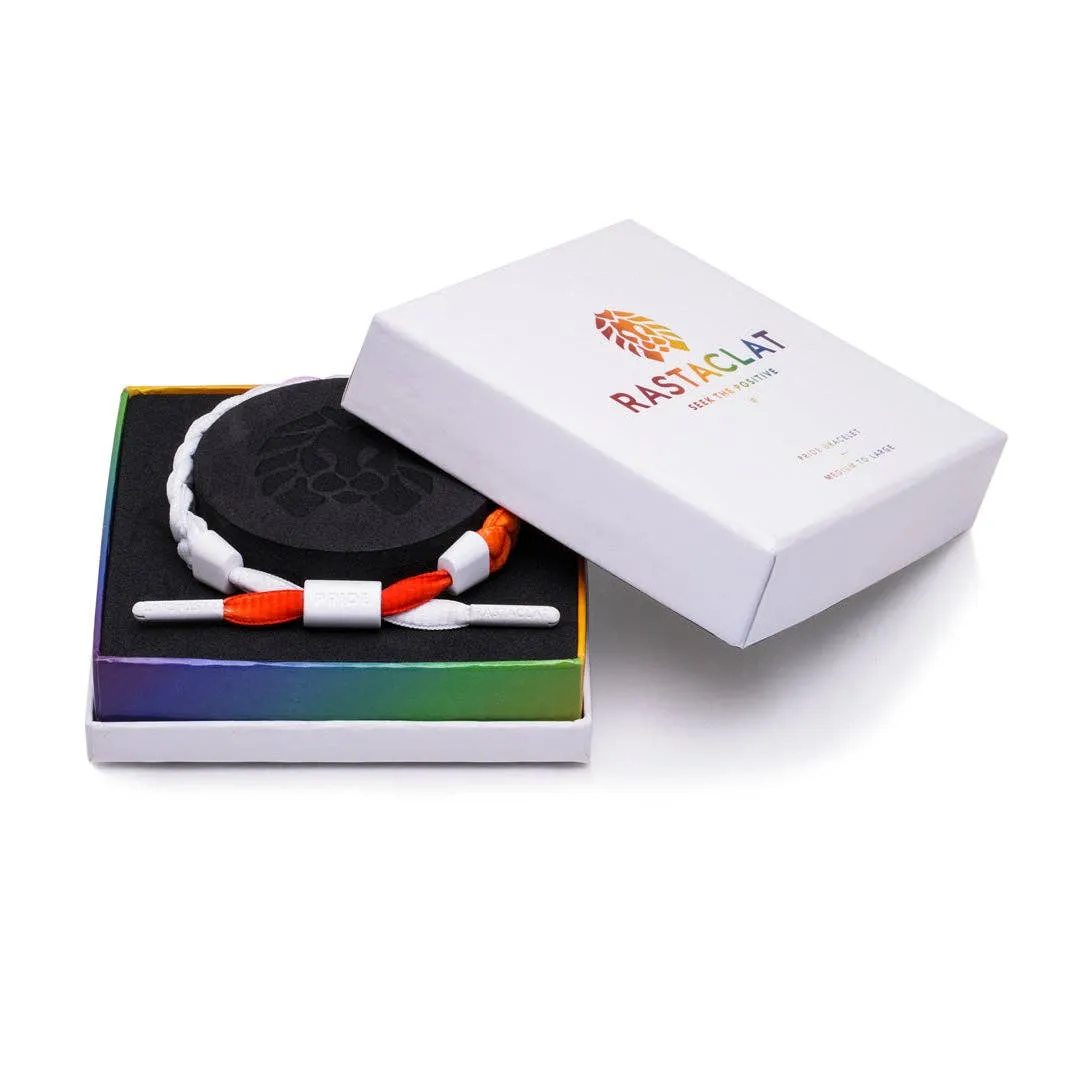 Printed Ombre Braided Bracelet: Pride Fade / Small/Medium