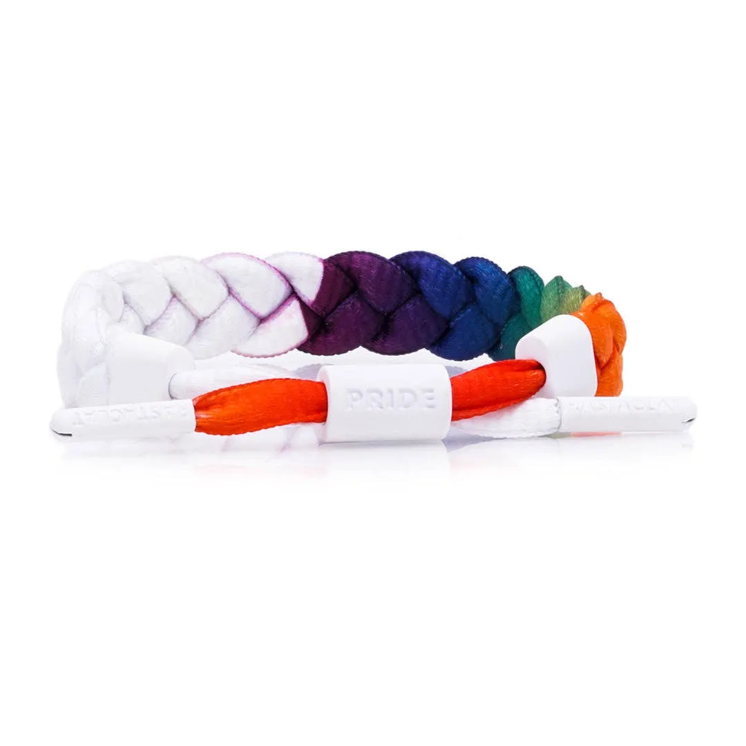 Printed Ombre Braided Bracelet: Pride Fade / Small/Medium