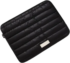 Quilted Laptop Sleeve 13 14 Inch for Women and Men Stylish and Practical Computer Protective Case for Travel or Business