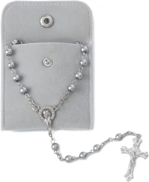 Rosary Beads Catholic for Women - Rosary Necklace Artificial Pearls, Solid Colored Simple Style Rosary Beads, Gifts for Women