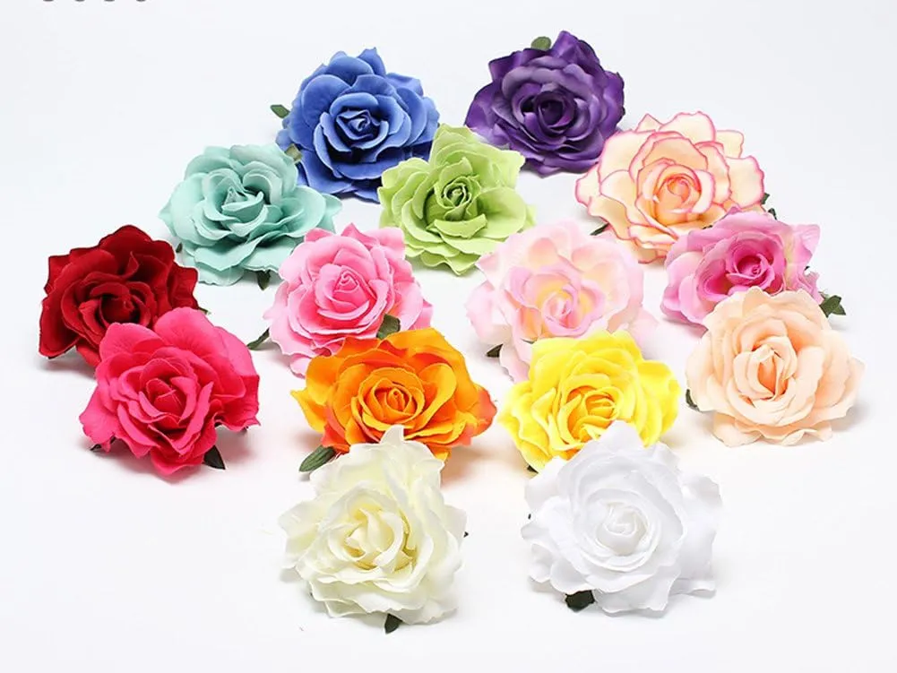 Rose Flower Hair Clip Flamenco Dancer Pin up Flower Brooch BC10