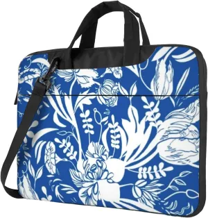 Royal Porcelain Blue Practical 13-15.6 Inch Laptop Bag For Man And Women, Computer Messenger Bag, Trendy Shoulder Strap Design