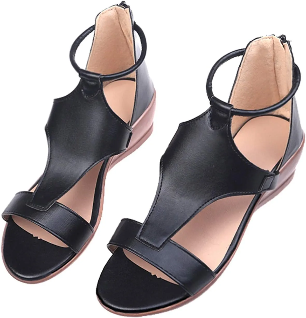 Rvidbe Orthopedic Sandals for Women Comfy Orthotic Sandal Anti-Slip Breathable Arch Support Platform Wedge Sandals Shoes