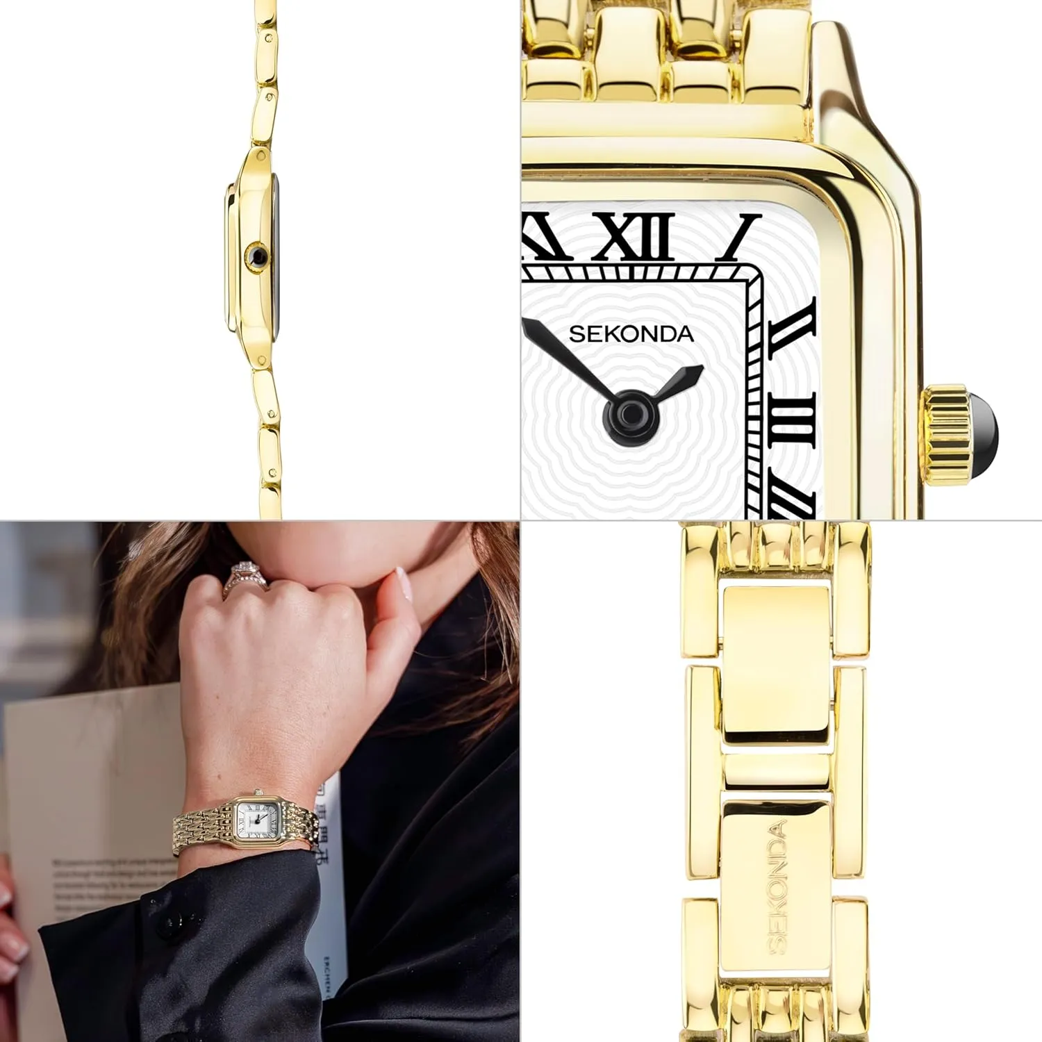 Sekonda Monica Ladies 20mm Quartz Watch in White with Roman Numerals, Analogue Display and Alloy Strap
