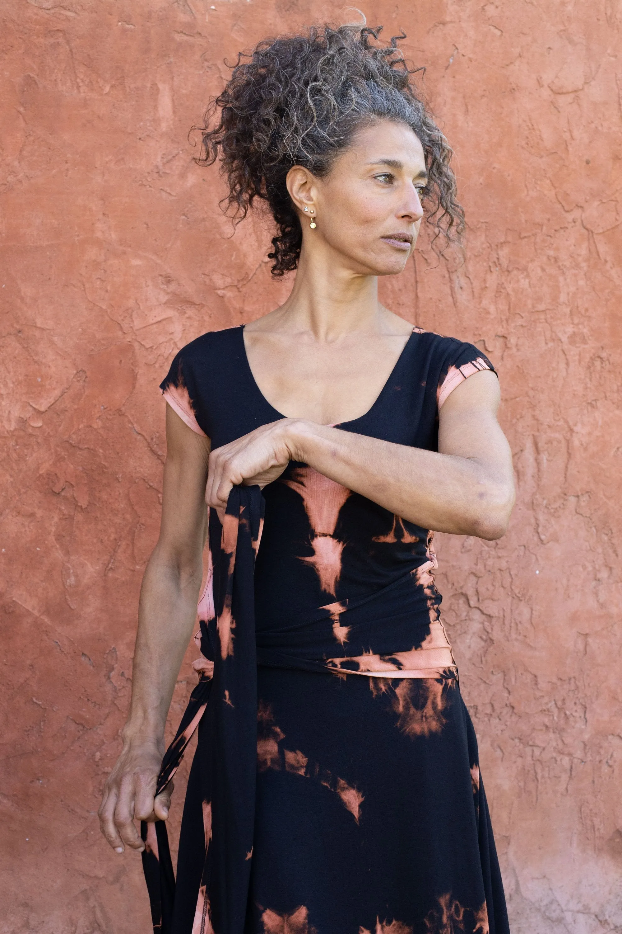 Shibori Hand Dye Tibetan Tunic