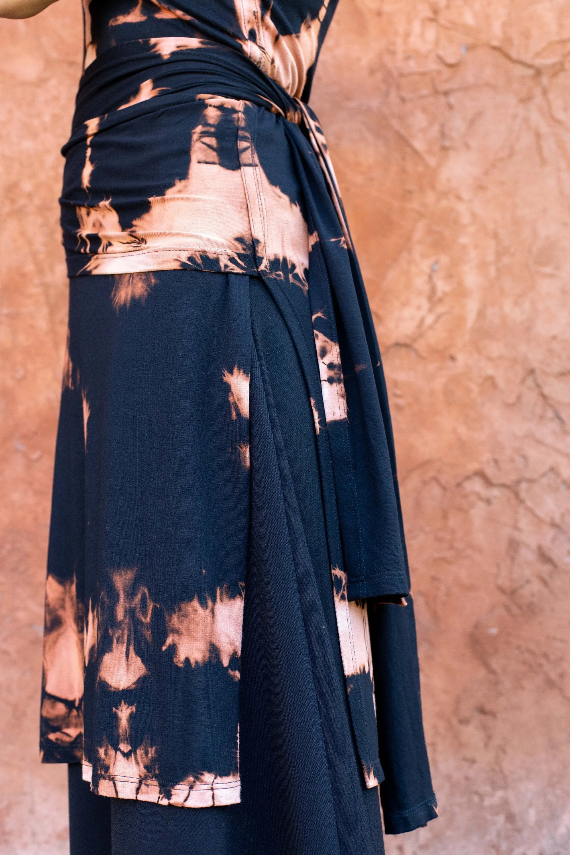 Shibori Hand Dye Tibetan Tunic