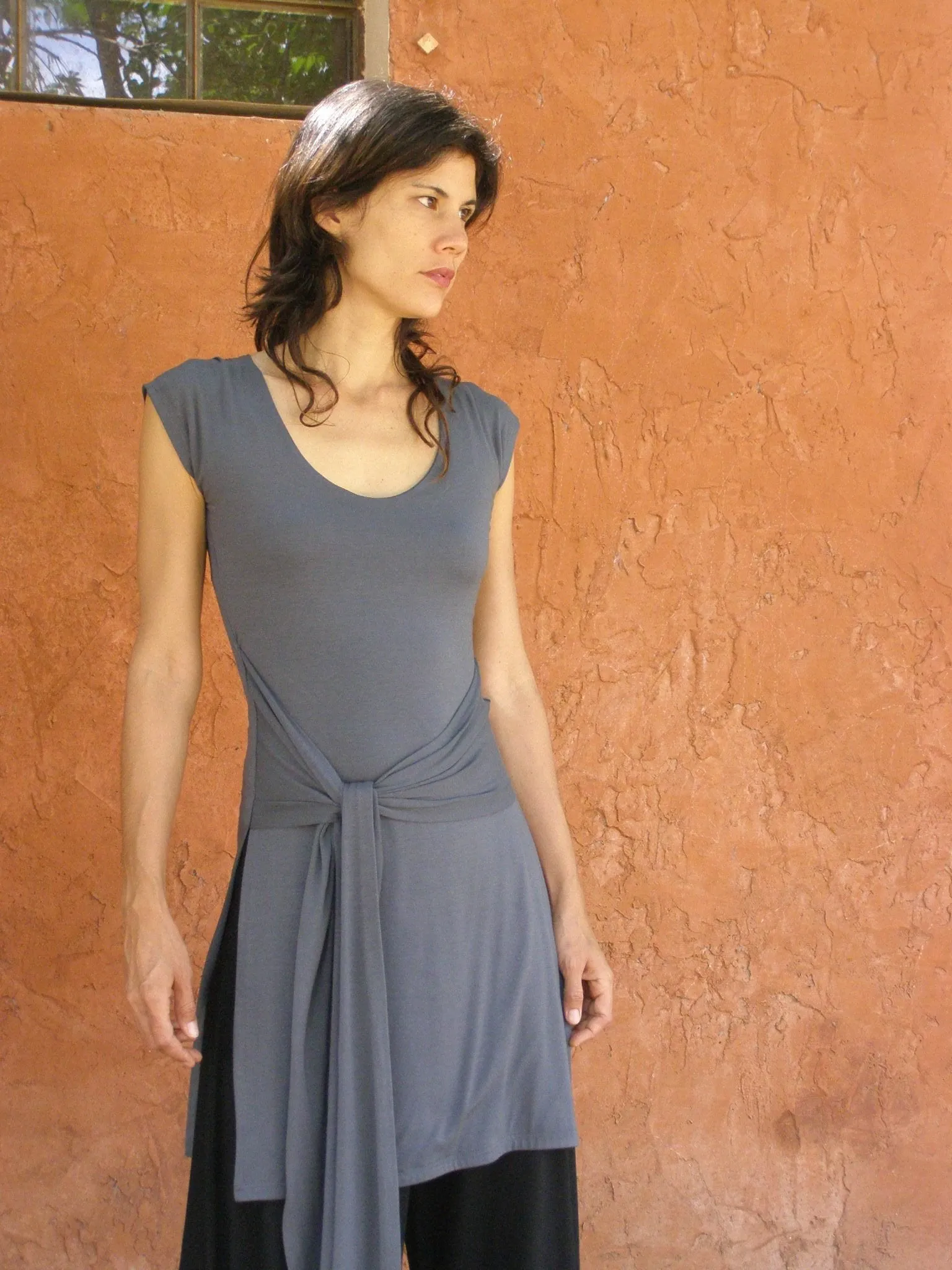 Shibori Hand Dye Tibetan Tunic