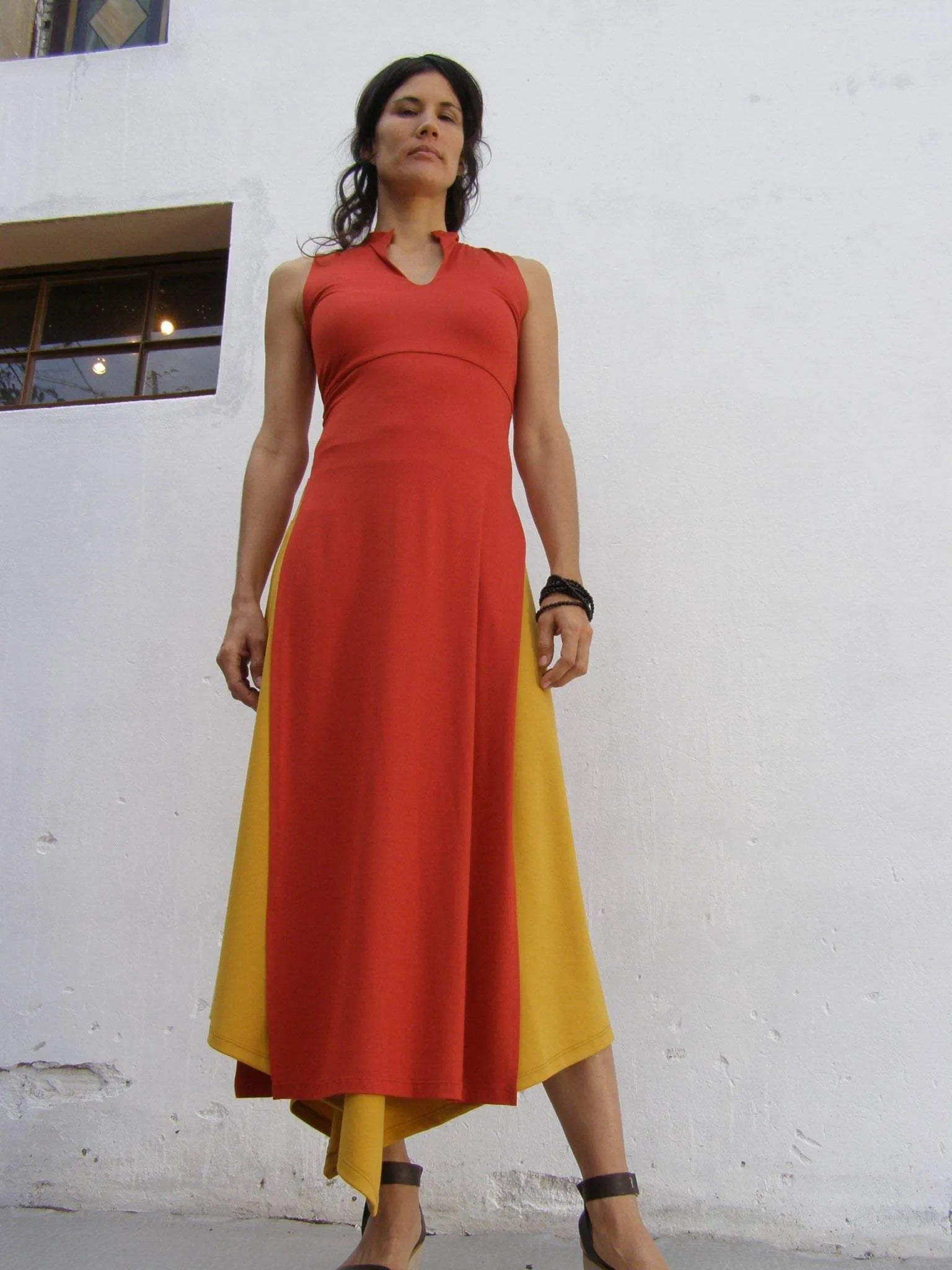 Shibori Handmade Dyed Asian Maxi tunic