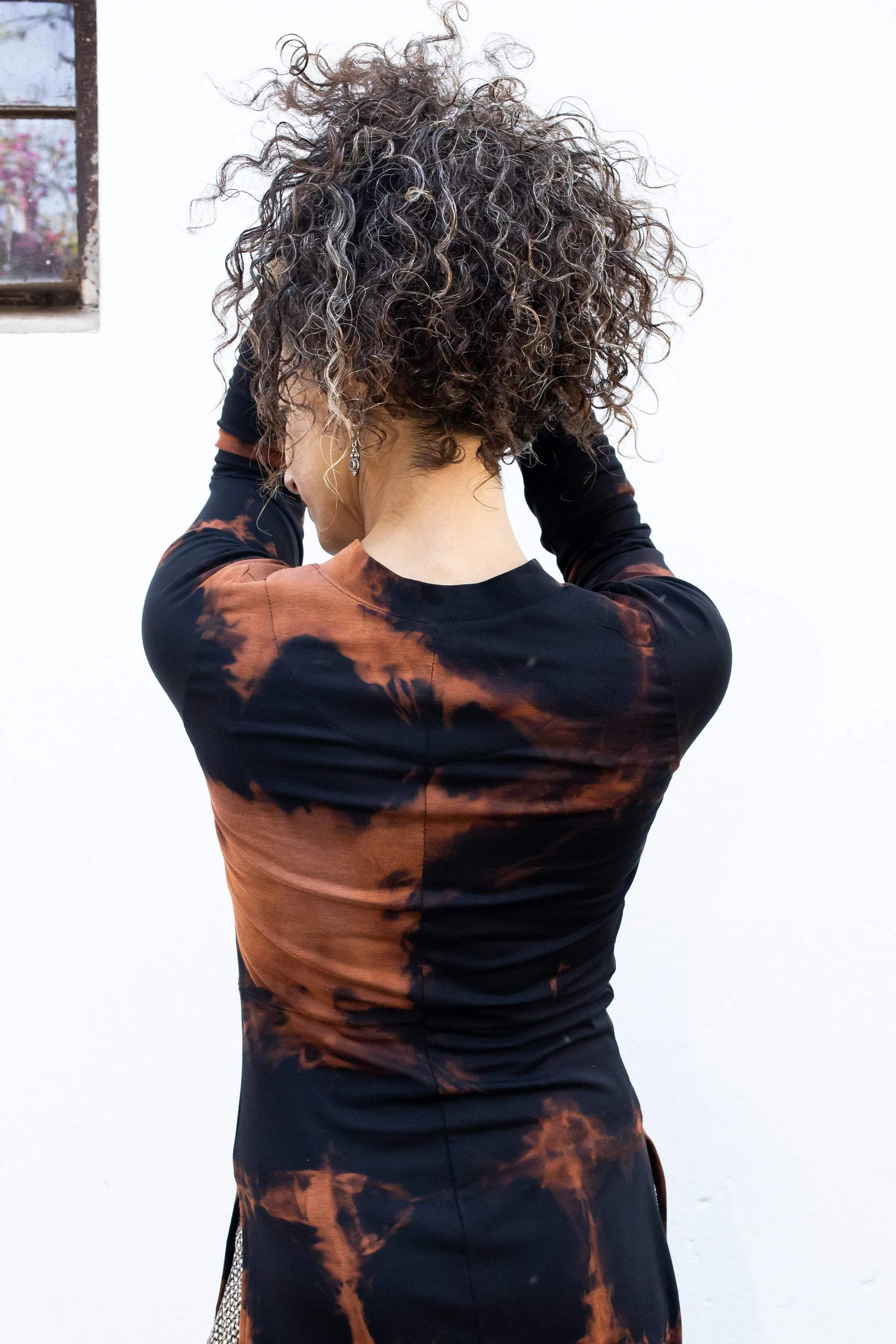 Shibori Handmade Dyed Asian Maxi tunic