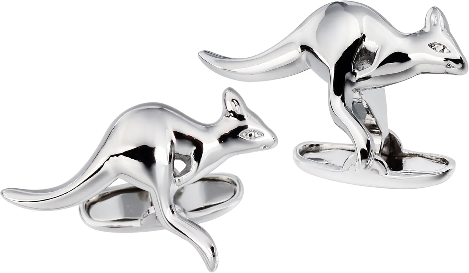 Shiny Tone Kangaroo Cufflinks For Men With Gift Box