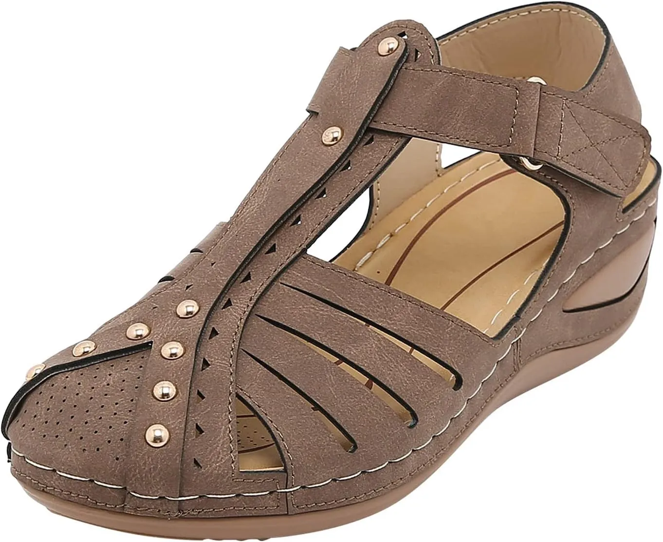 Shoes for Bunions and Wide Feet Sandalias Para Mujer Elegantes Blancas Sandals for Women Dressy Orthopaedic Shoes for Women Arch Support Flip Flops Women 1 Inch Heel Sandals for Women