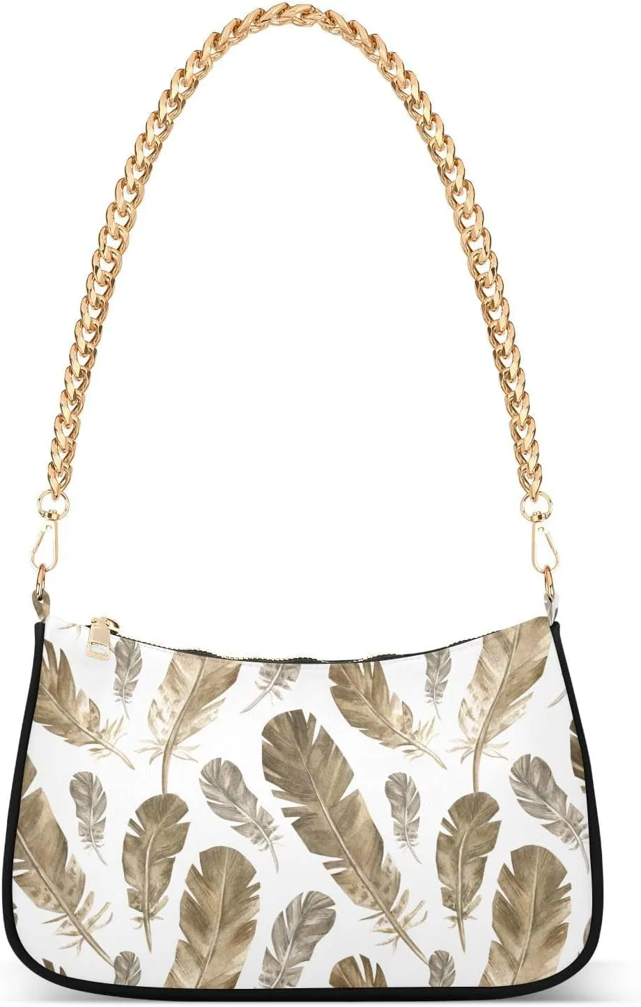 Shoulder Bag for Women Feathers Of Birds Hobo Purses Handbags for Women with Chain Strap