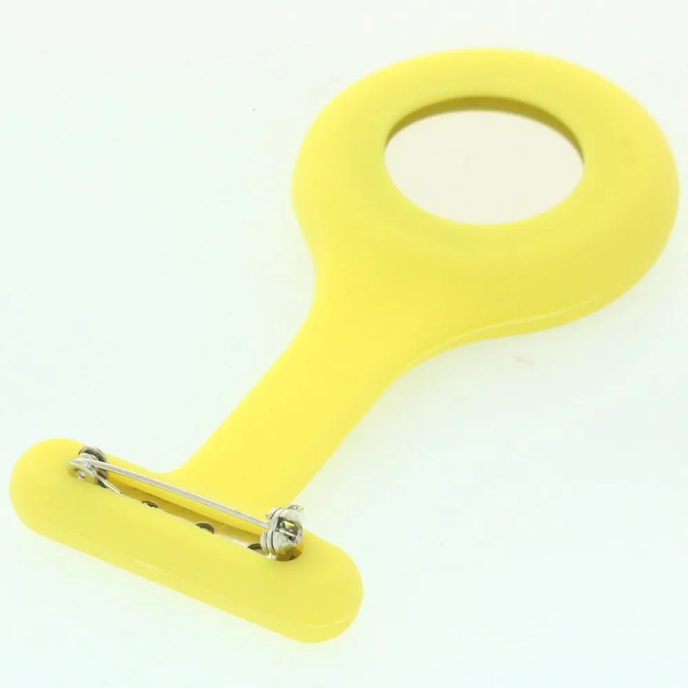 Silicone Pocket Brooch Clip Fob Medical Nurse Watch Pocket Clock Gift for Hospital Doctors Nursing Timepiece