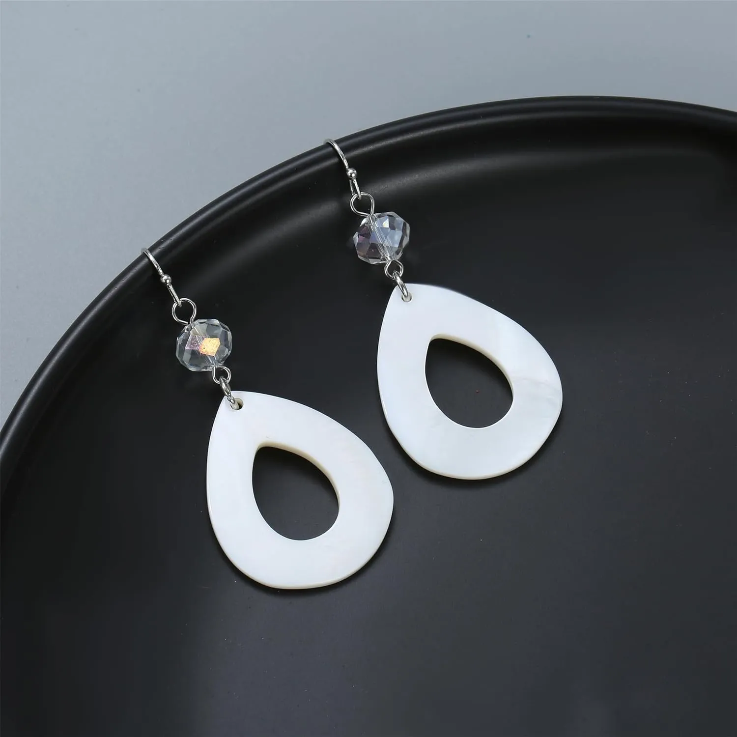 Simple Fashion Square Dangle Earrings for Women Multi color Fan Light Weight Drop Earrings for Costume Jewelry Gifts