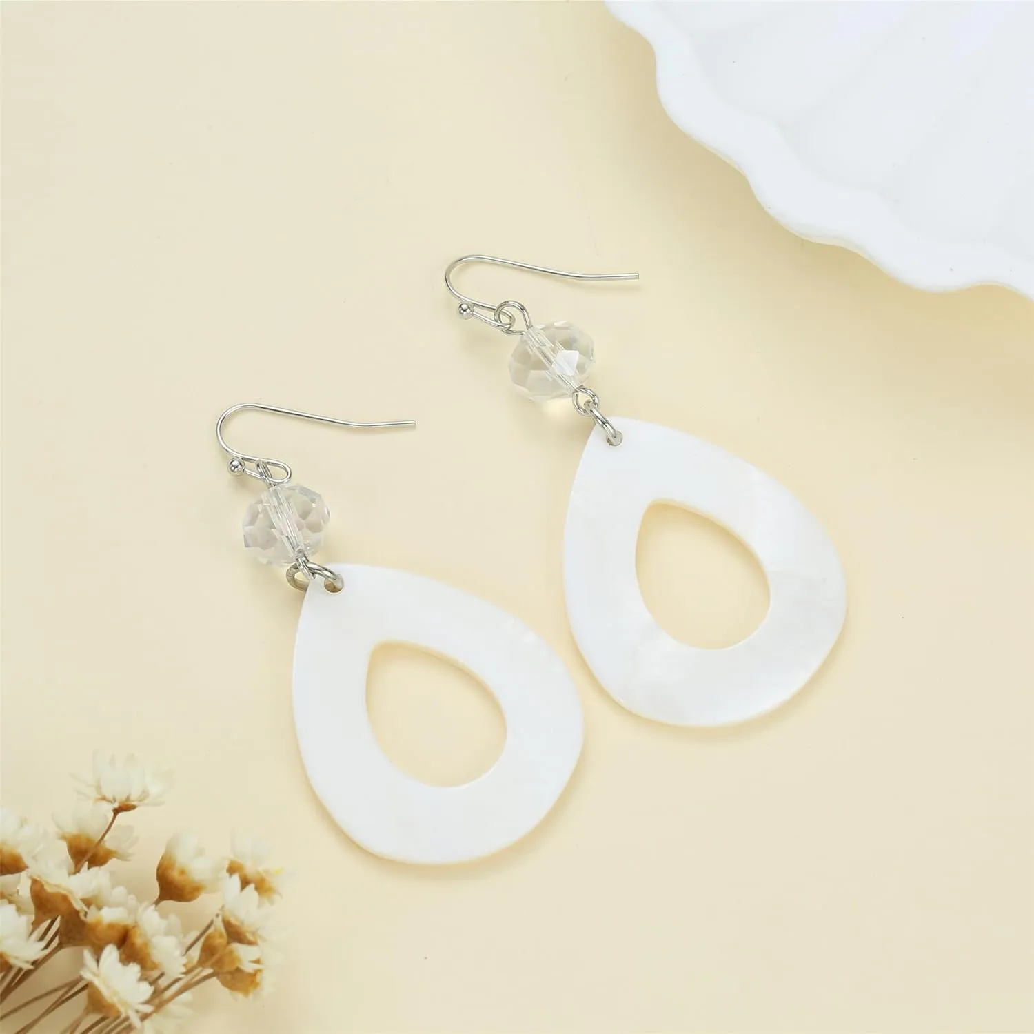 Simple Fashion Square Dangle Earrings for Women Multi color Fan Light Weight Drop Earrings for Costume Jewelry Gifts