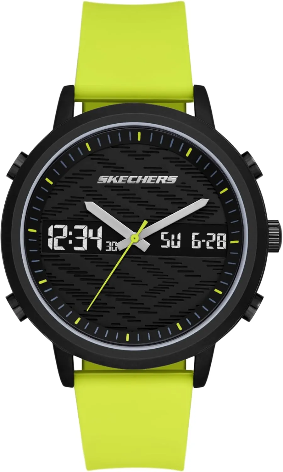 Skechers Men's Lawndale Ana-Digi Green Silicone Watch (Model: SR5212)